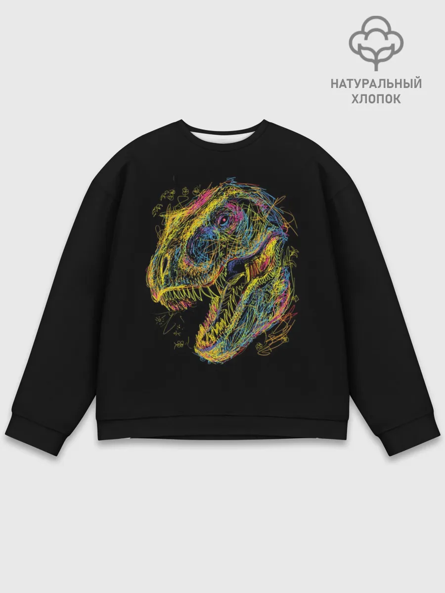 Мужской свитшот базовый / Тираннозавр Рекс