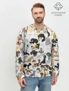 Мужской свитшот базовый / Котоколлаж 03