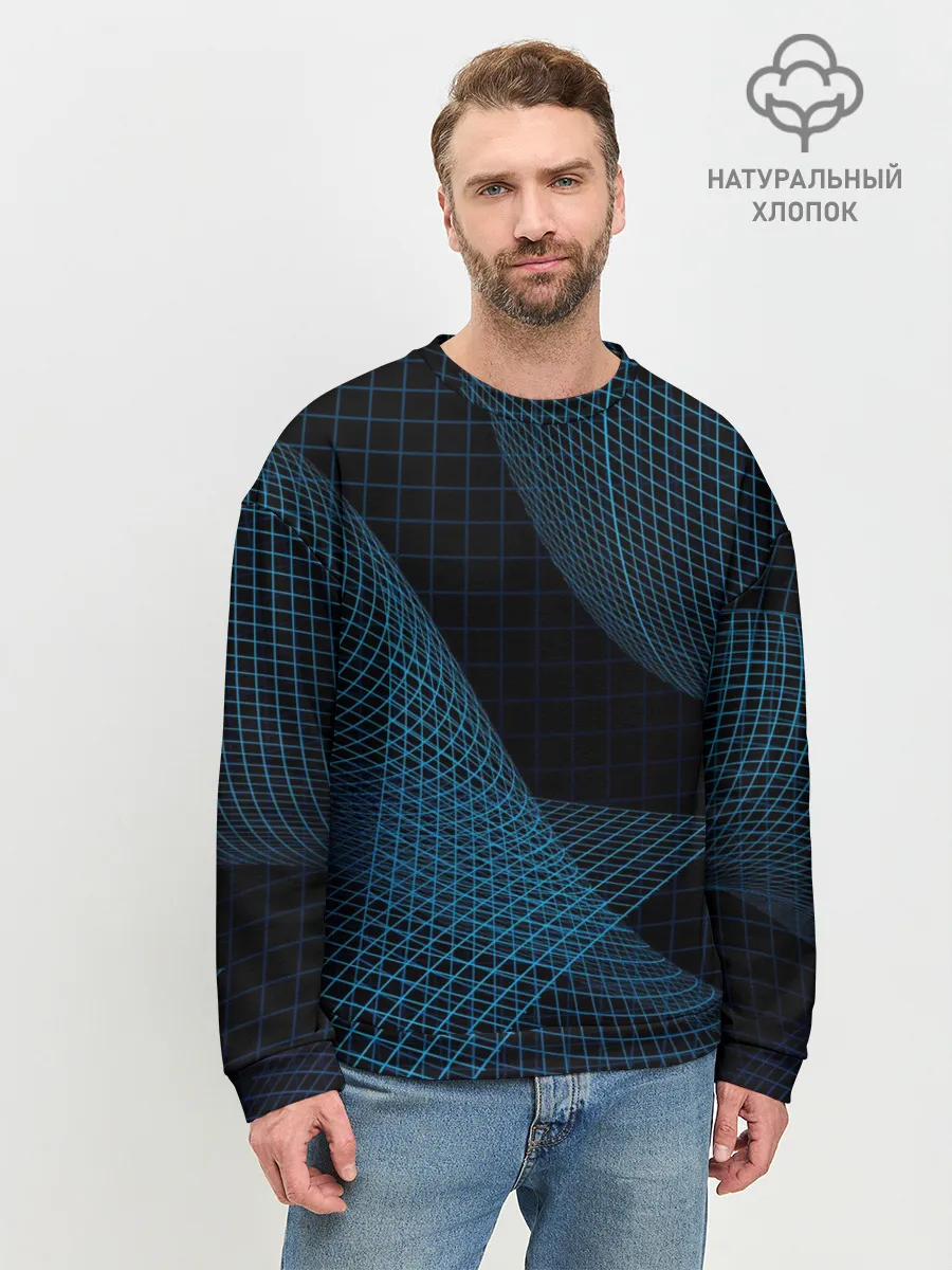 Мужской свитшот базовый / Сетка