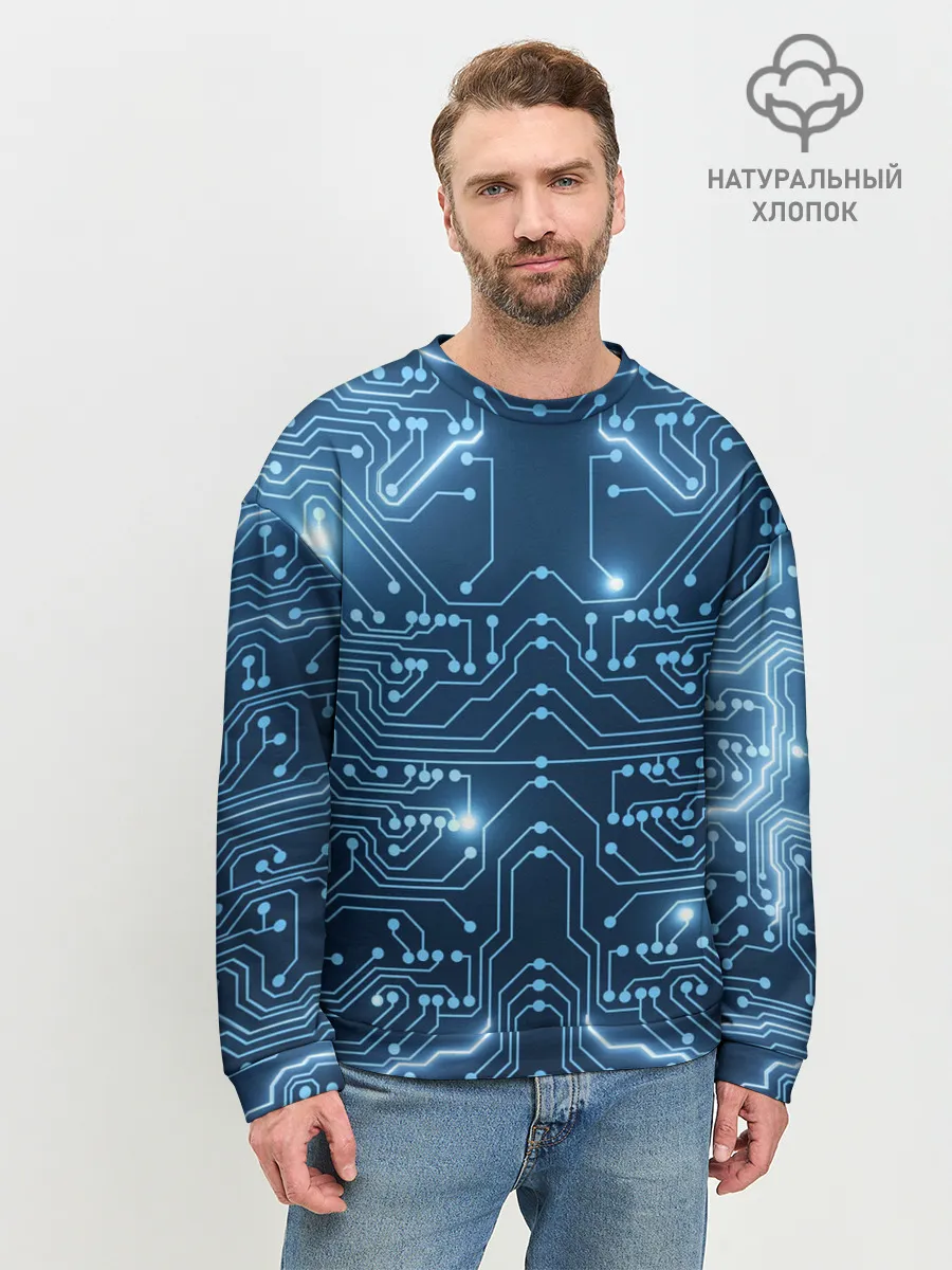 Мужской свитшот базовый / Системная плата