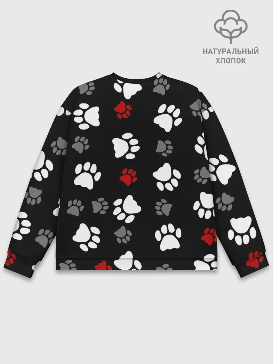 Мужской свитшот базовый / Следы лап