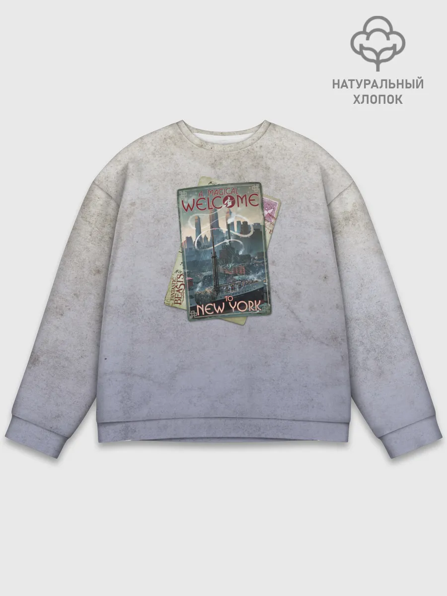 Мужской свитшот базовый / Welcome to New York