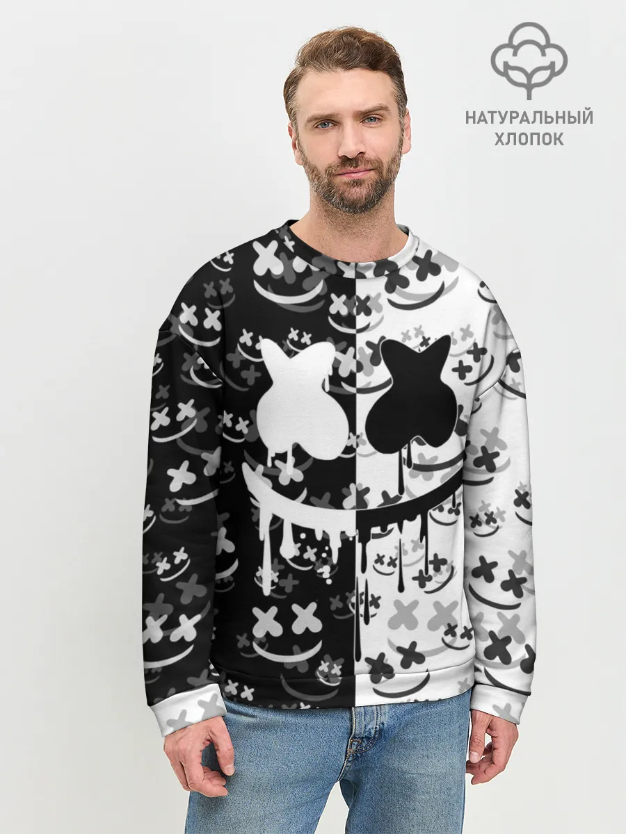 Мужской свитшот базовый / Fortnite & Marshmello