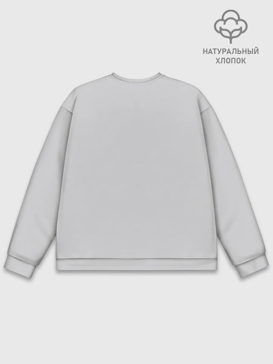 Мужской свитшот базовый / Рыжий котик