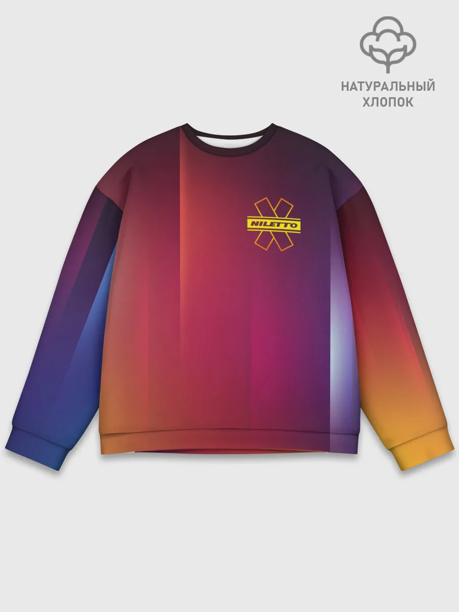 Мужской свитшот базовый / NILETTO LOGO | НИЛЕТТО ЛОГО