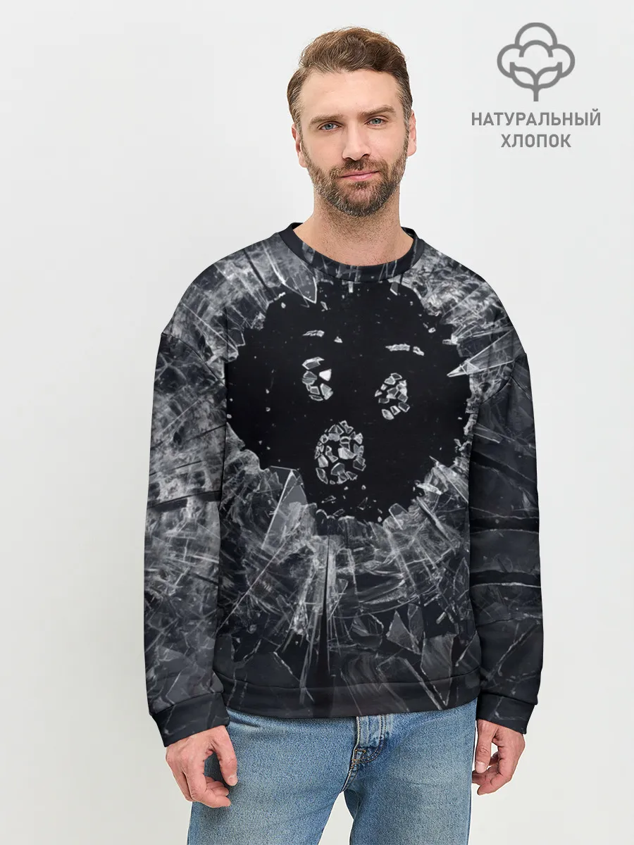 Мужской свитшот базовый / ЧЕРНОЕ ЗЕРКАЛО