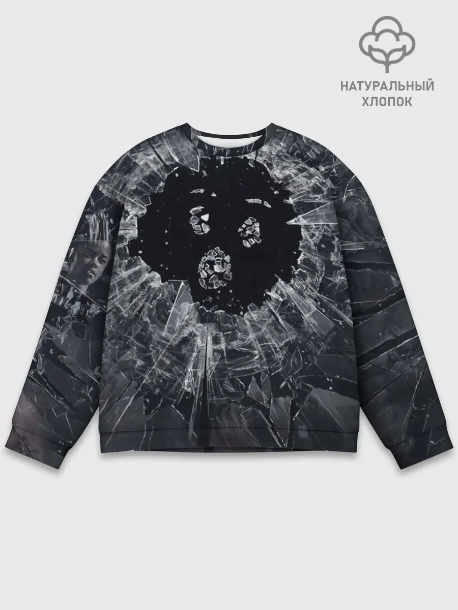 Мужской свитшот базовый / ЧЕРНОЕ ЗЕРКАЛО