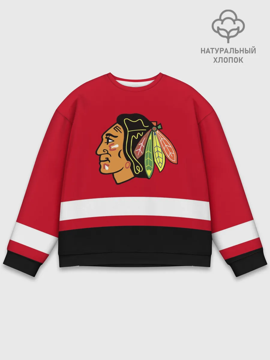Мужской свитшот базовый / Chicago Blackhawks