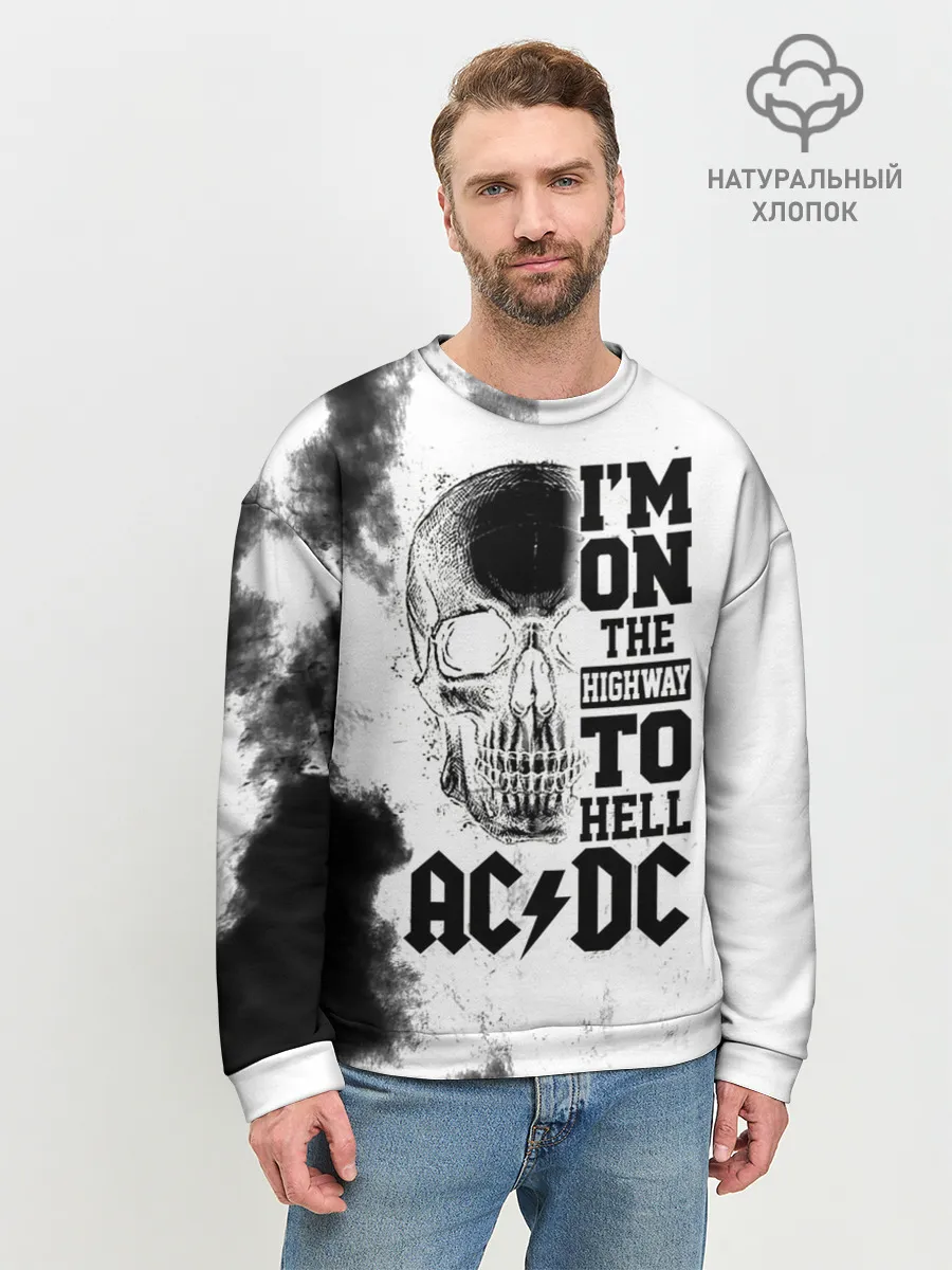 Мужской свитшот базовый / Im on the highway to hell AC/DC