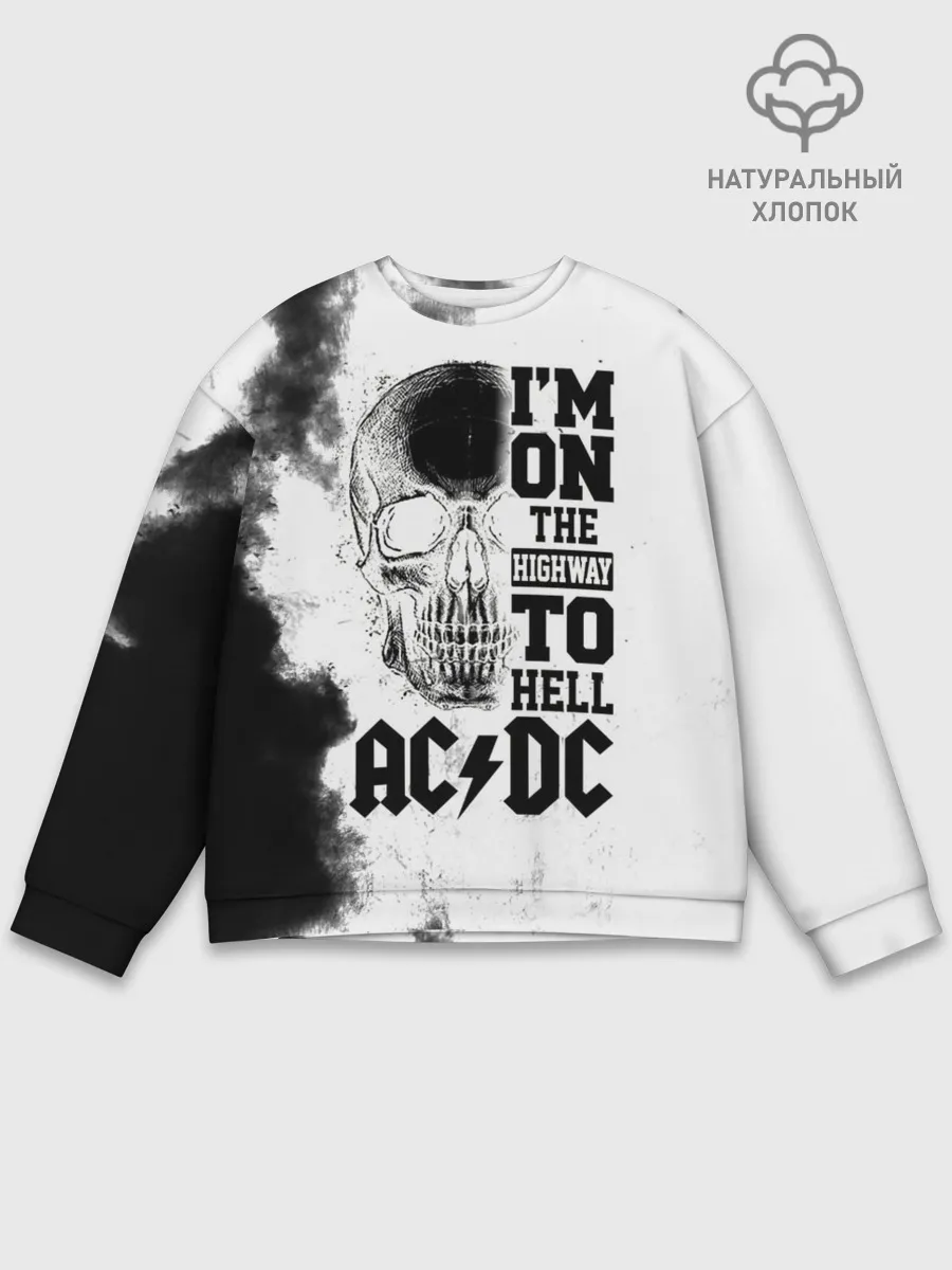 Мужской свитшот базовый / Im on the highway to hell AC/DC