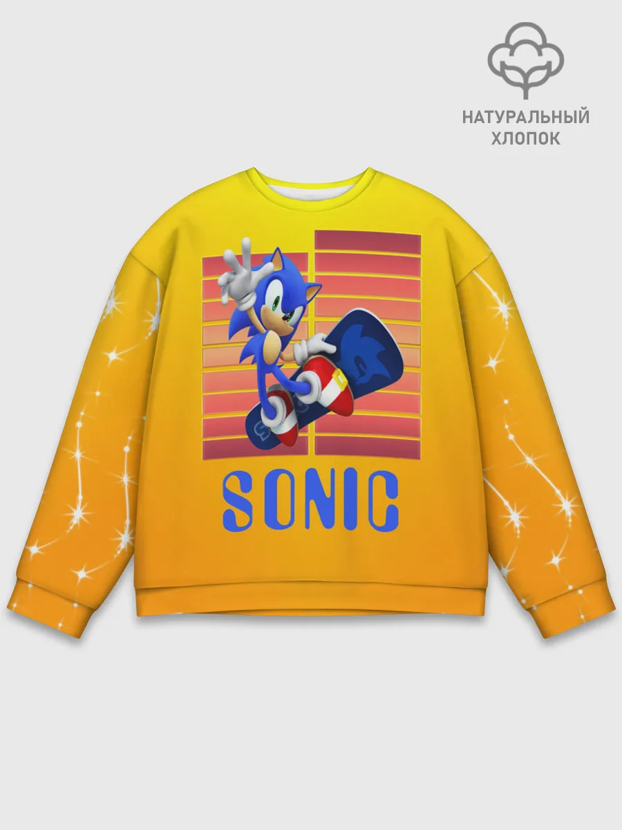 Мужской свитшот базовый / Sonic - Соник