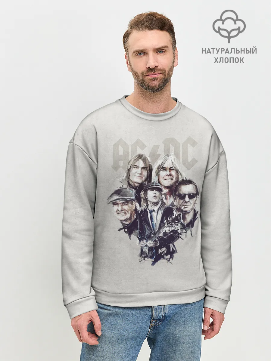 Мужской свитшот базовый / AC/DC