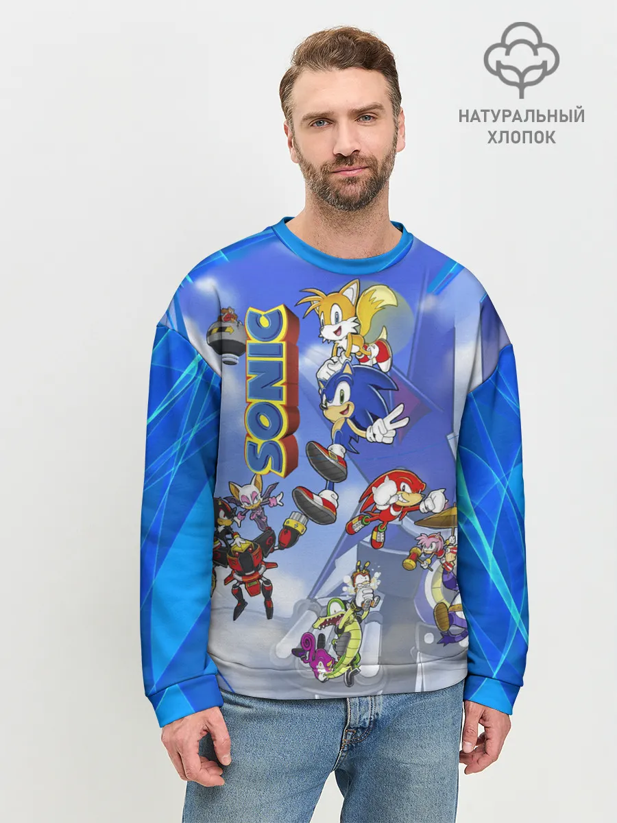 Мужской свитшот базовый / Sonic