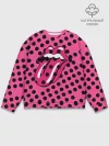 Мужской свитшот базовый / rolling stones pink logo