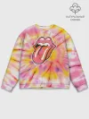 Мужской свитшот базовый / Rolling Stones tie-dye