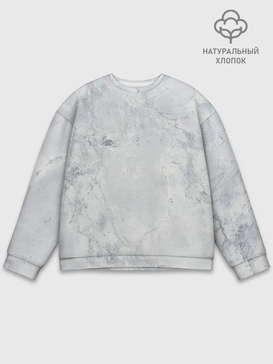 Мужской свитшот базовый / Мрамор