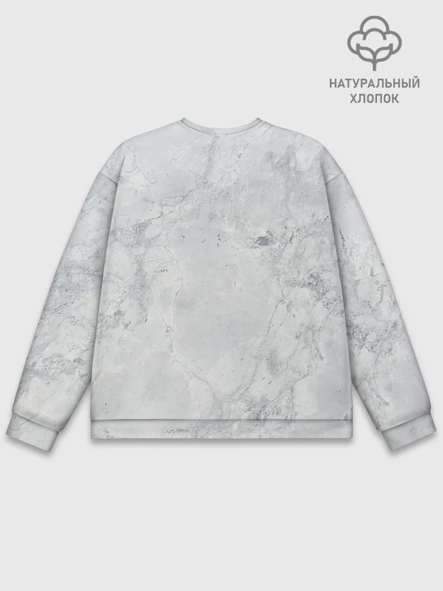 Мужской свитшот базовый / Мрамор