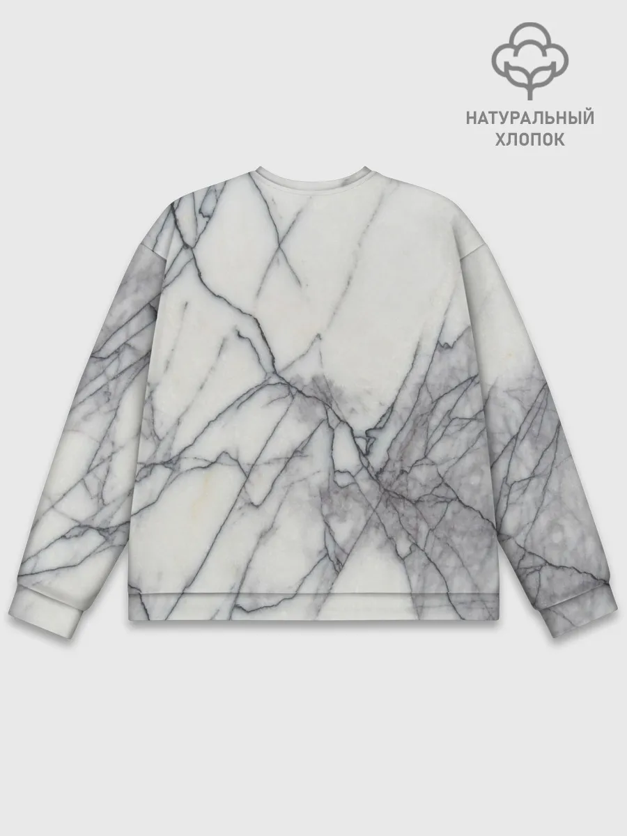 Мужской свитшот базовый / Мрамор