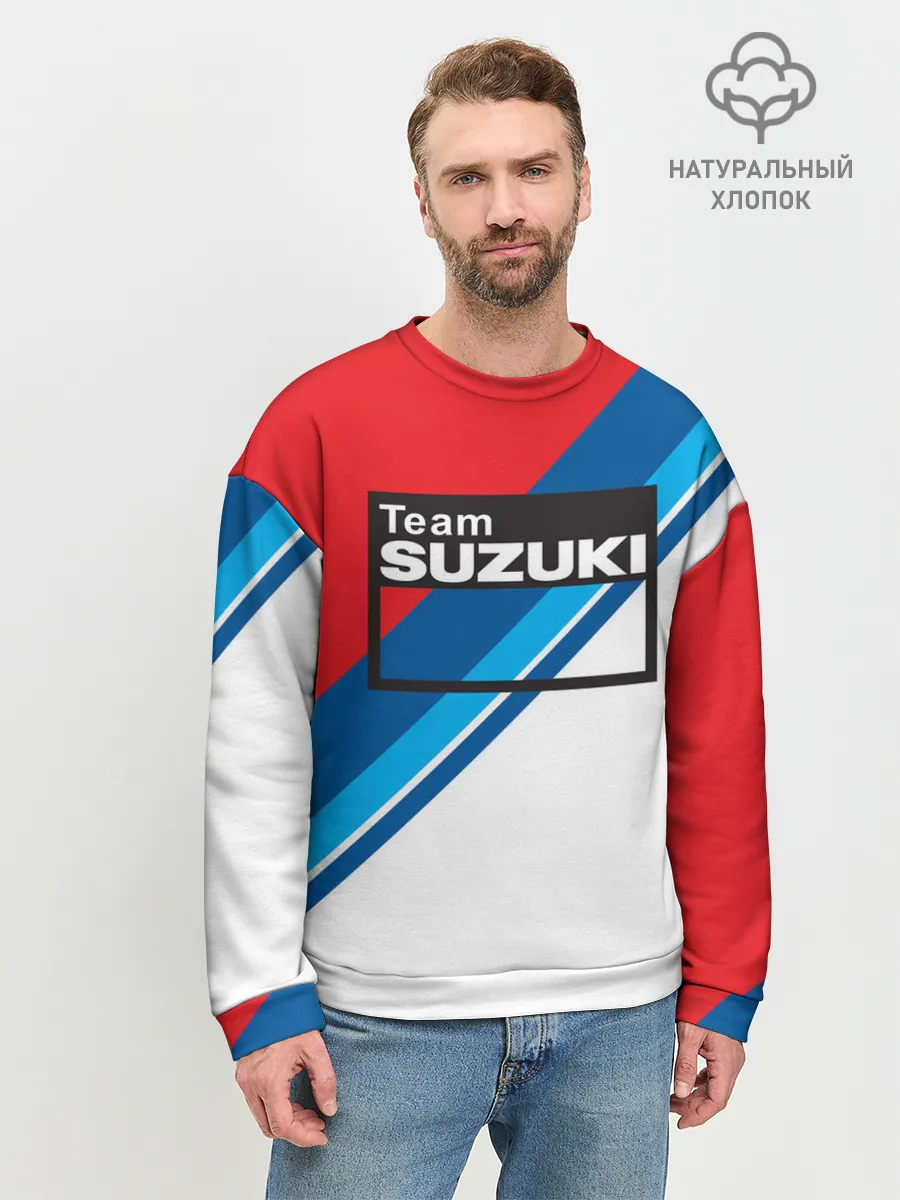 Мужской свитшот базовый / SUZUKI MOTO SPORT | СУЗУКИ МОТО СПОРТ