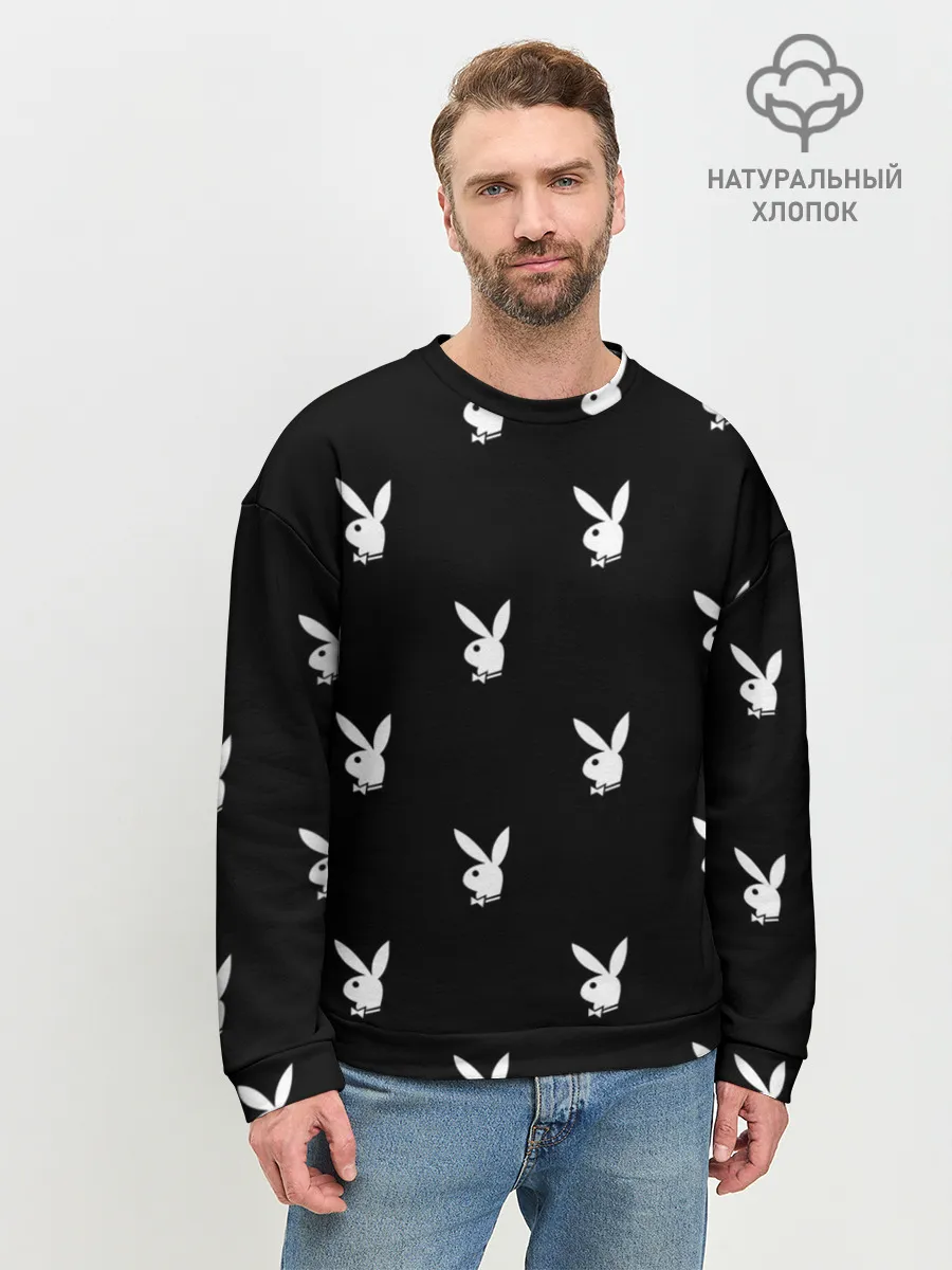 Мужской свитшот базовый / ПЛЕЙБОЙ ПАТТЕРН | PLAYBOY PATTERN