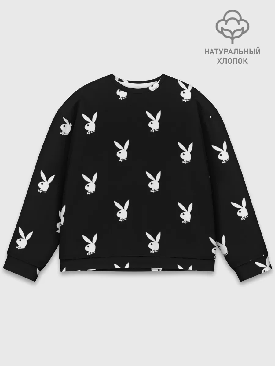Мужской свитшот базовый / ПЛЕЙБОЙ ПАТТЕРН | PLAYBOY PATTERN