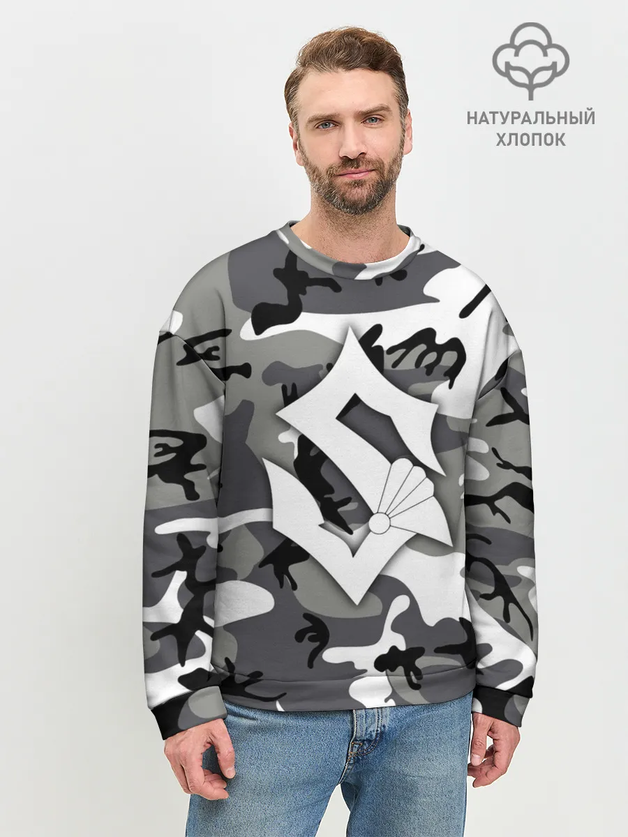 Мужской свитшот базовый / Камуфляж Sabaton