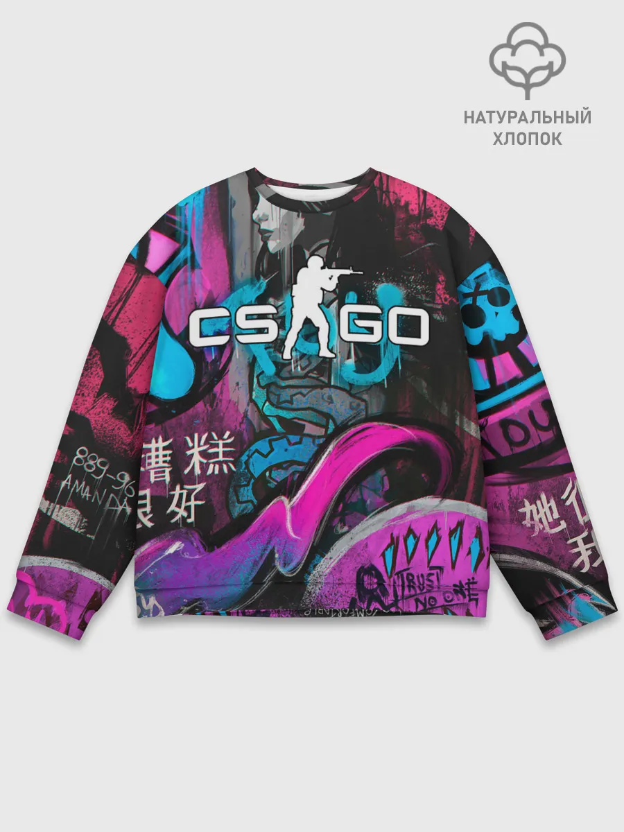 Мужской свитшот базовый / CS GO - Fever Dream