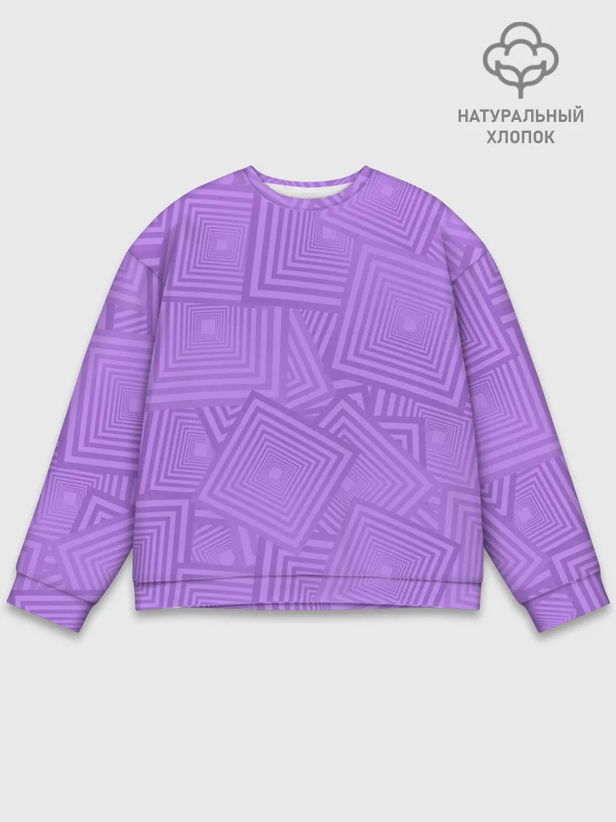 Мужской свитшот базовый / Квадраты в квадратах