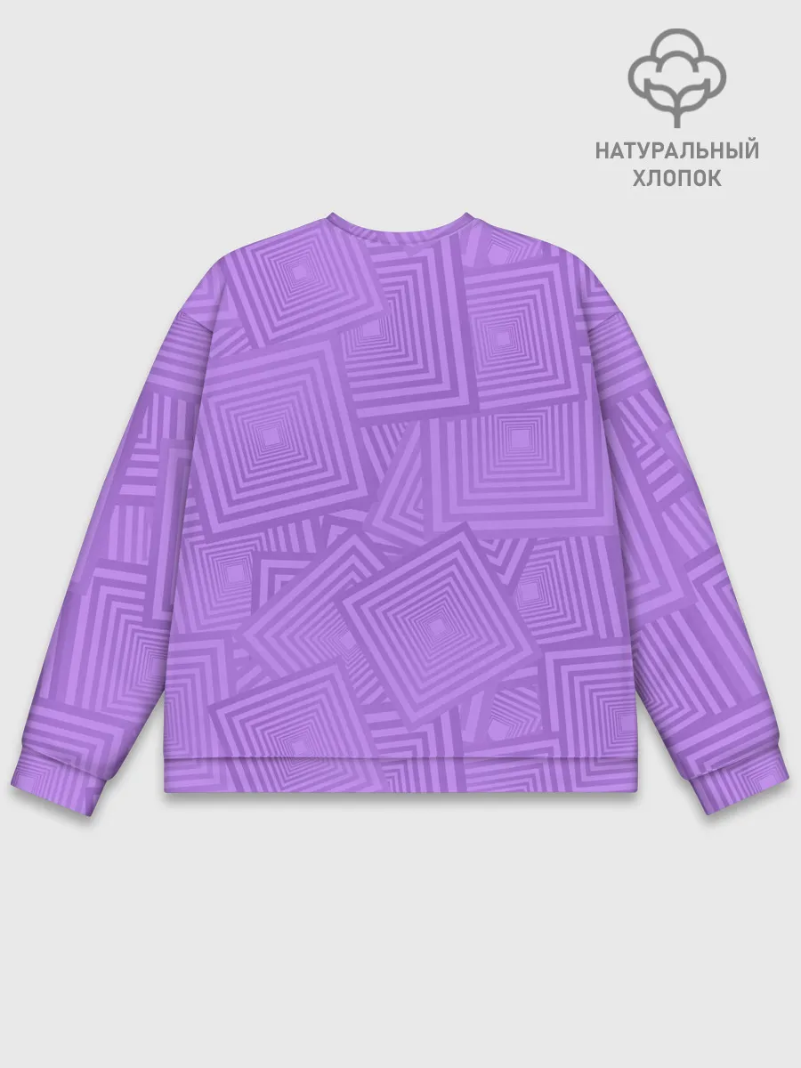 Мужской свитшот базовый / Квадраты в квадратах