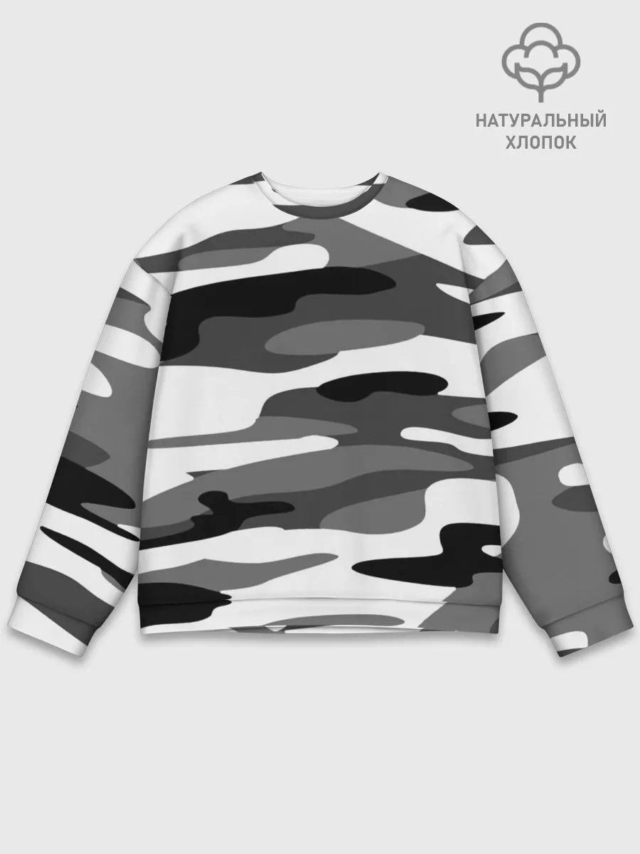 Мужской свитшот базовый / Камуфляж Sabaton без лого