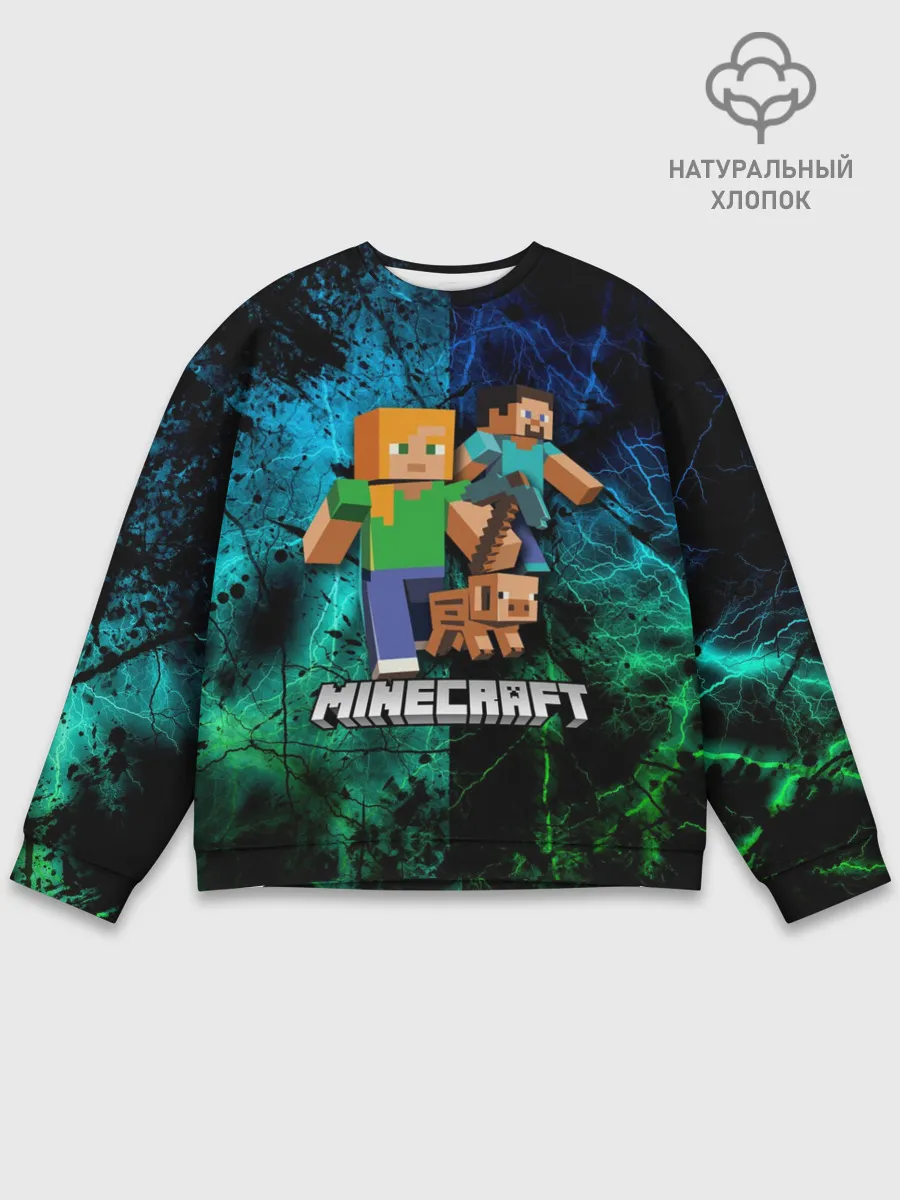 Мужской свитшот базовый / Minecraft / Майнкрафт