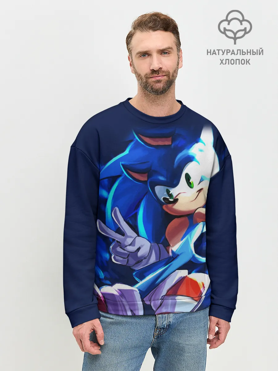 Мужской свитшот базовый / Sonic