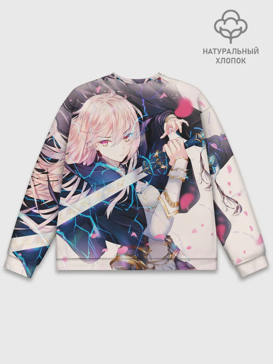 Мужской свитшот базовый / Girl with katana