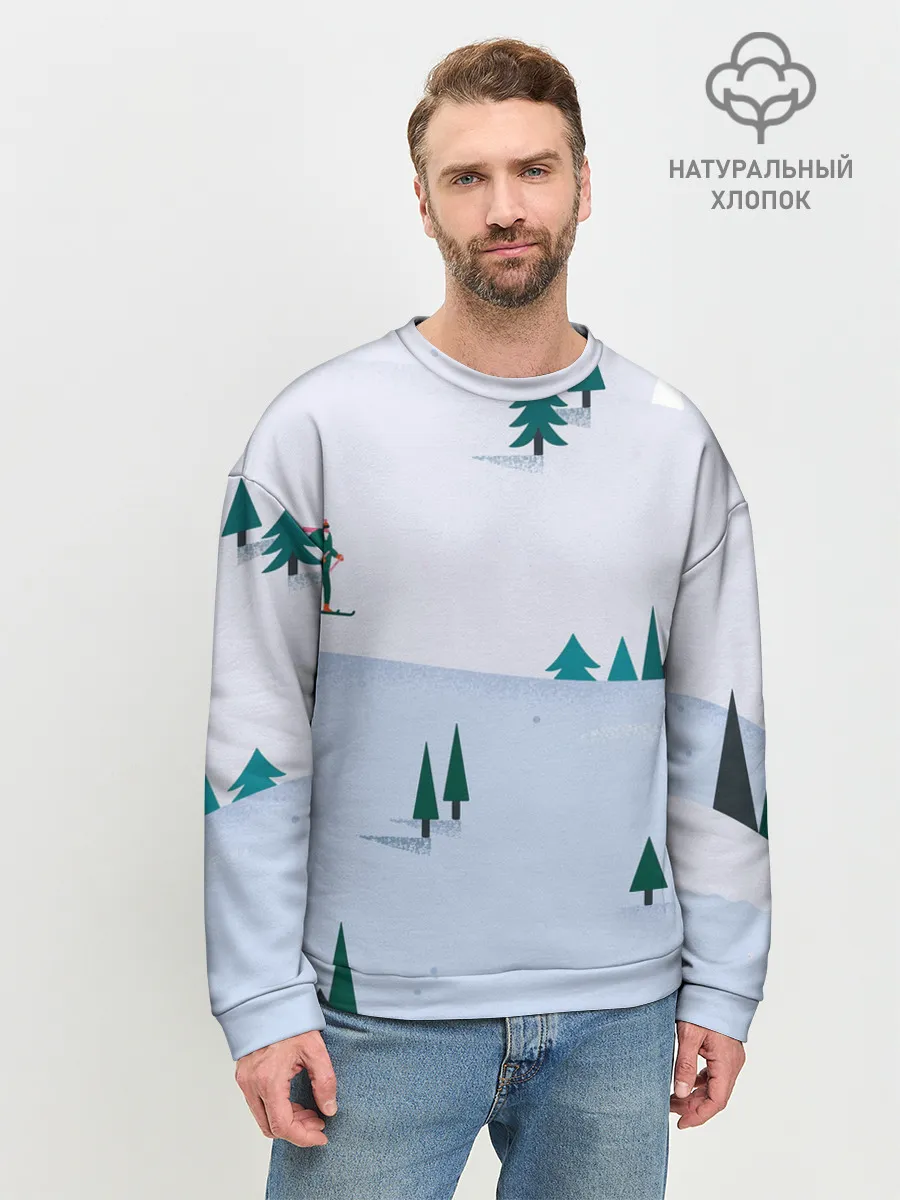 Мужской свитшот базовый / Snow 1
