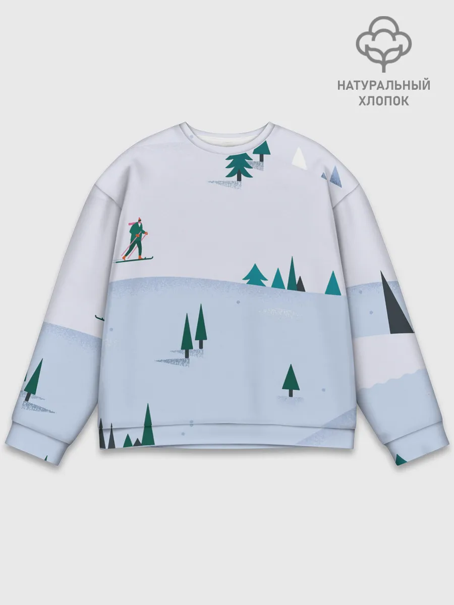 Мужской свитшот базовый / Snow 1