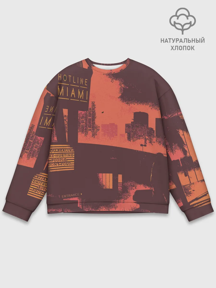 Мужской свитшот базовый / Hotline miami