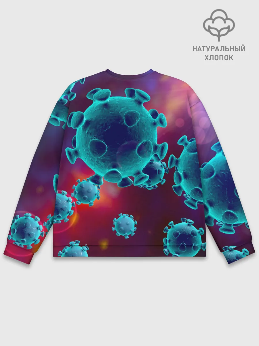 Мужской свитшот базовый / Коронавирус