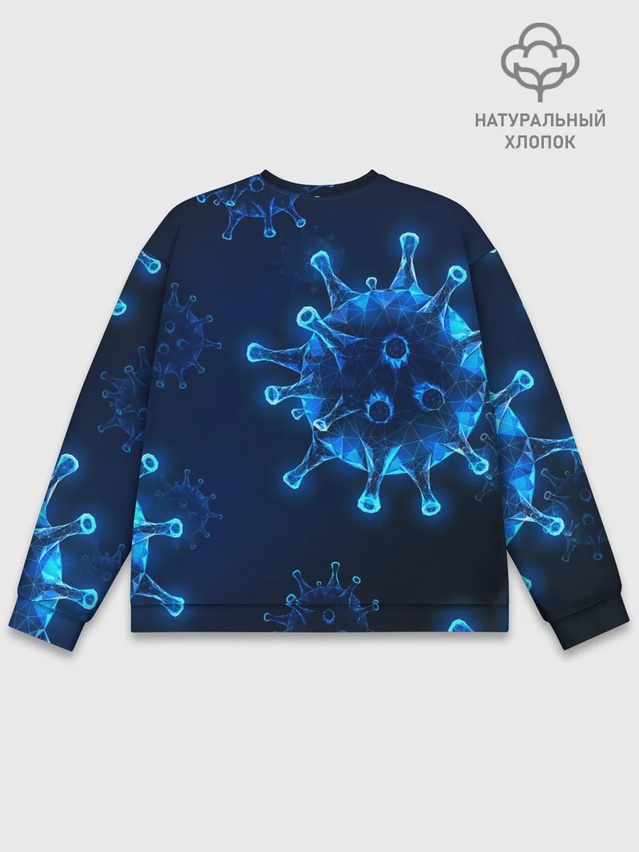 Мужской свитшот базовый / Коронавирус