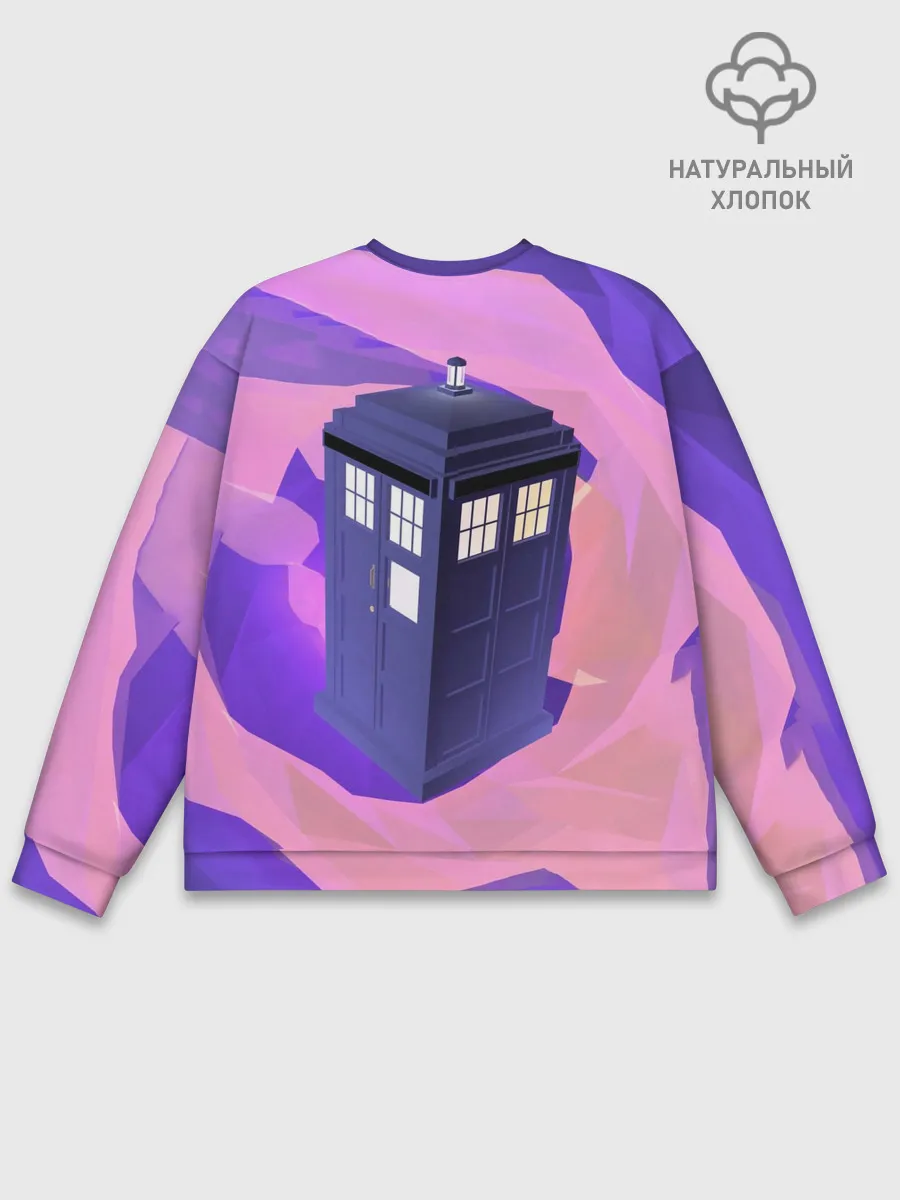 Мужской свитшот базовый / CRAZY TARDIS