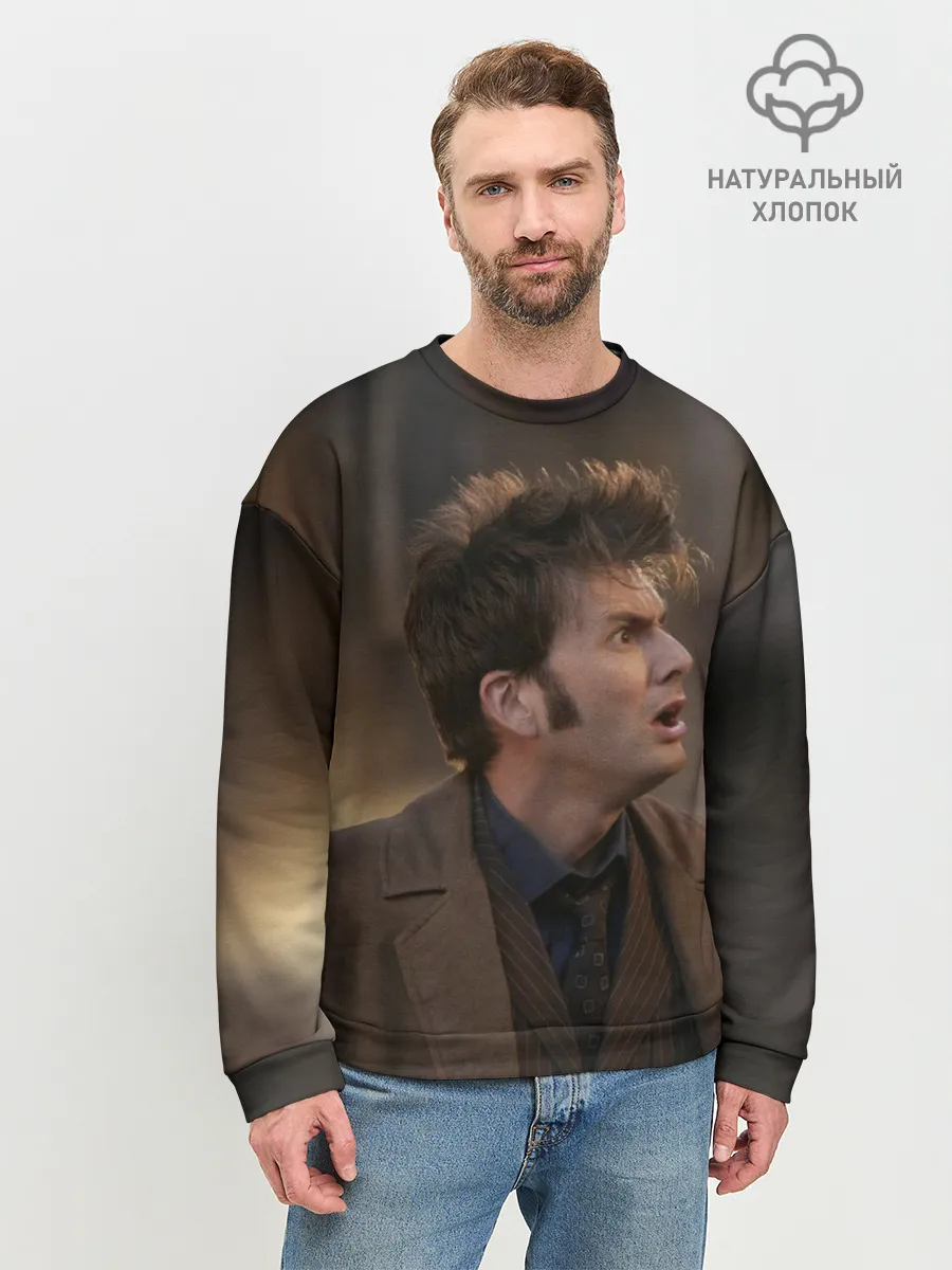 Мужской свитшот базовый / 10th DOCTOR WHO