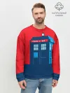 Мужской свитшот базовый / IN TARDIS WE TRUST