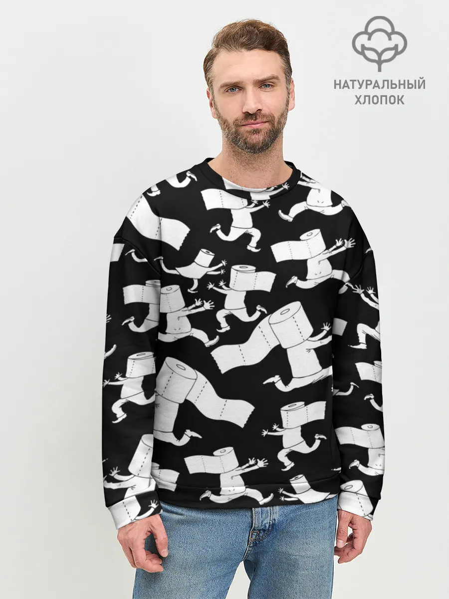 Мужской свитшот базовый / Коронавирус