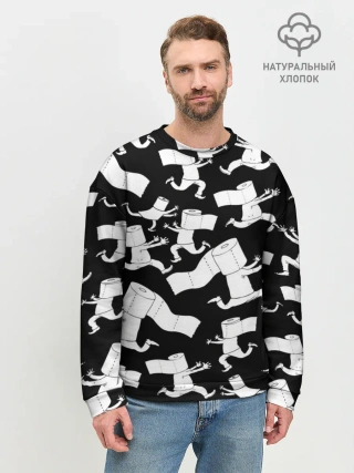 Мужской свитшот базовый / Коронавирус