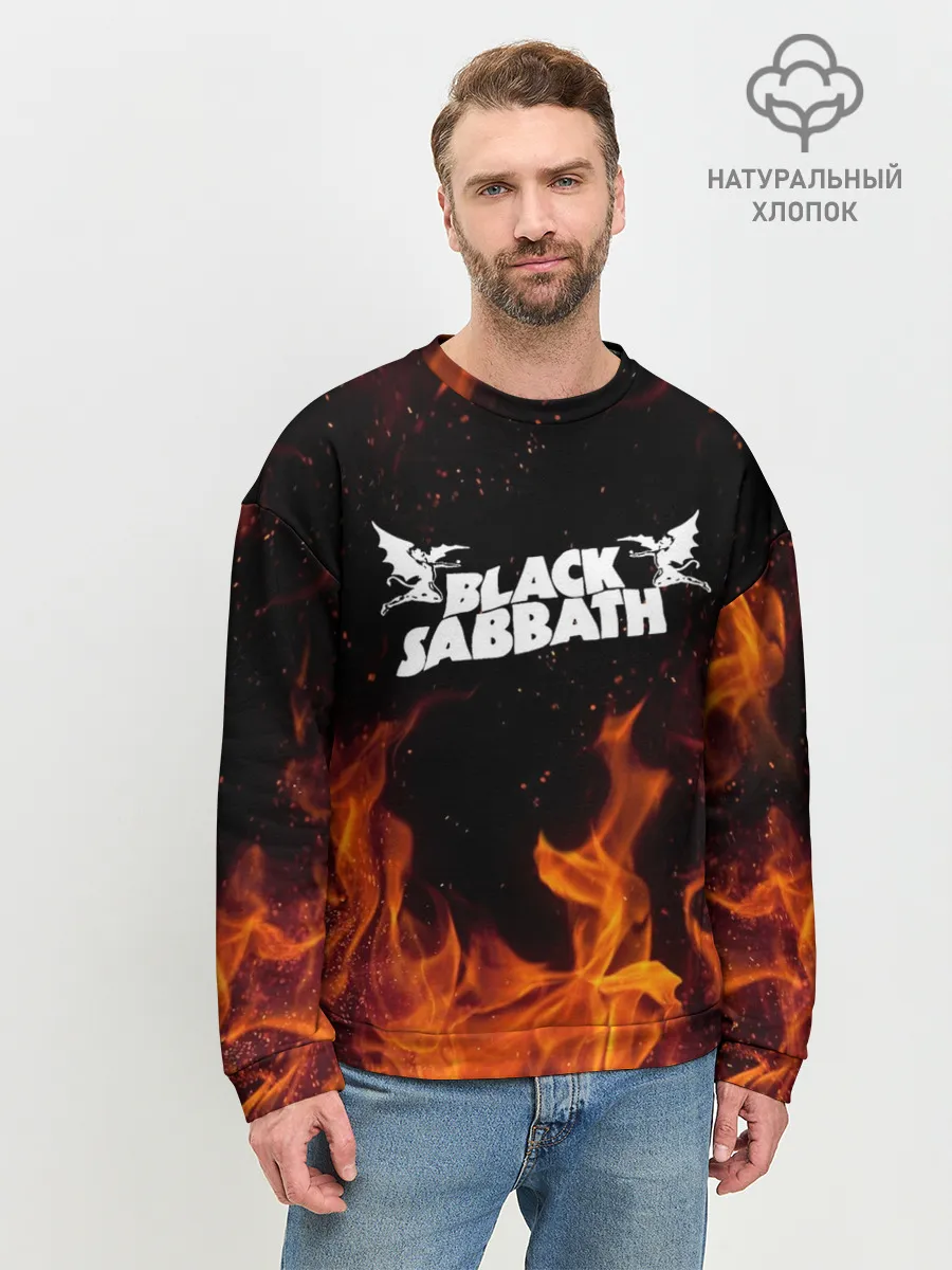 Мужской свитшот базовый / Black Sabbath