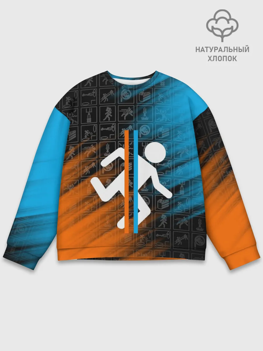 Мужской свитшот базовый / PORTAL 2