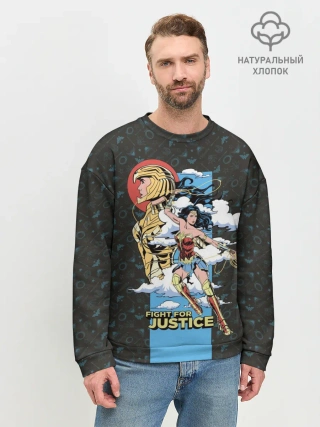 Мужской свитшот базовый / Fight for justice