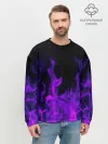 Мужской свитшот базовый / ФИОЛЕТОВЫЙ ОГОНЬ | PURPLE FIRE