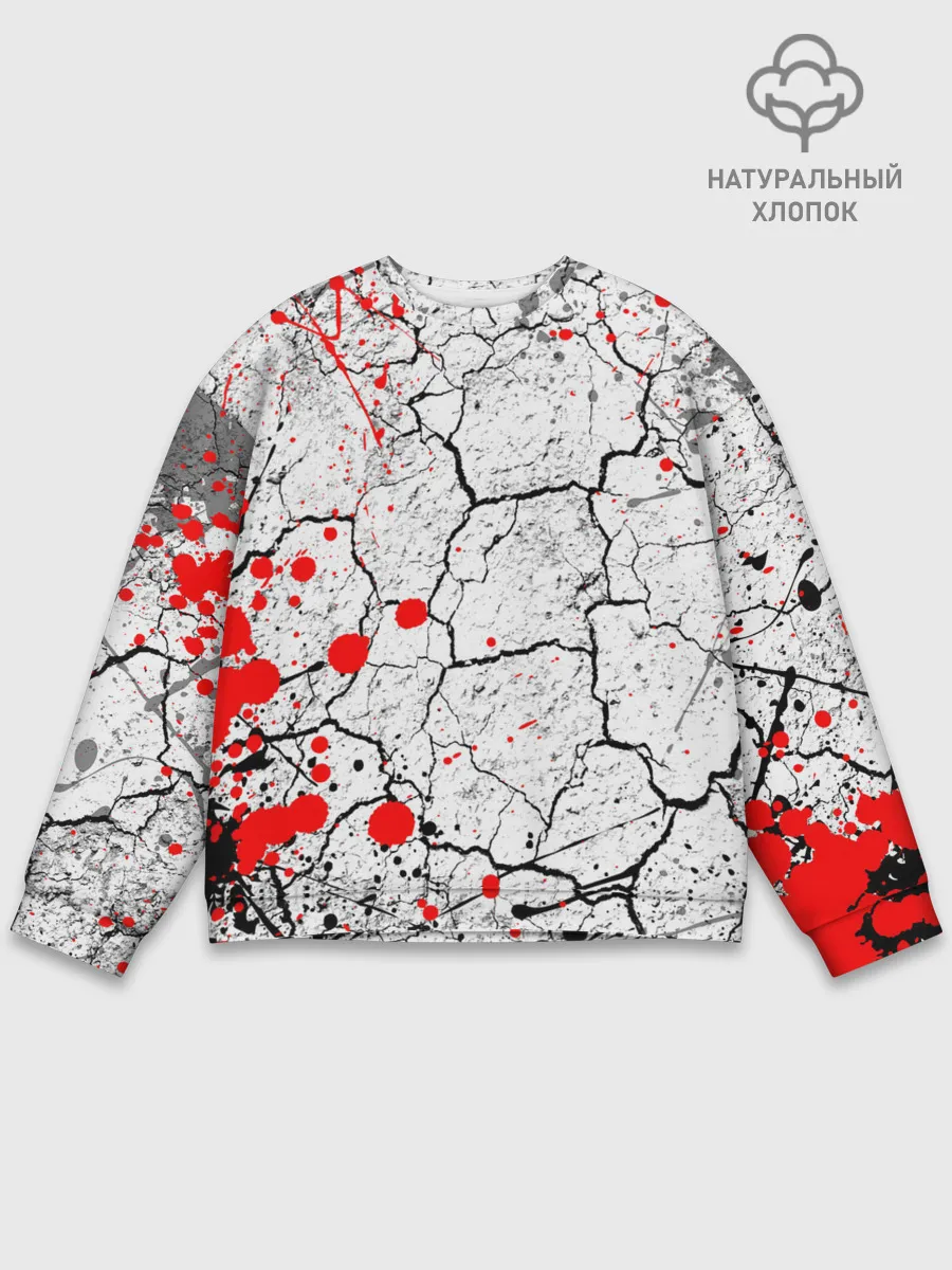 Мужской свитшот базовый / КРОВАВЫЙ ГРАНЖ | BLOODY GRUNGE