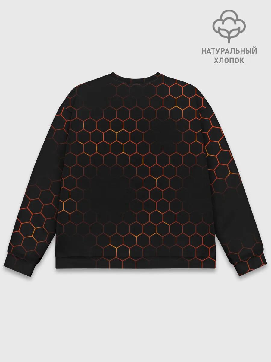 Мужской свитшот базовый / ОГНЕННЫЕ СОТЫ | FIRE COMBS