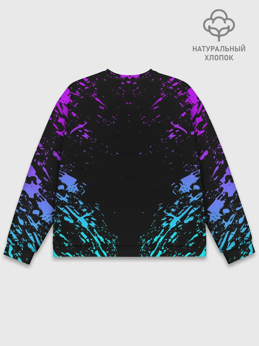Мужской свитшот базовый / НЕОНОВЫЕ БРЫЗГИ